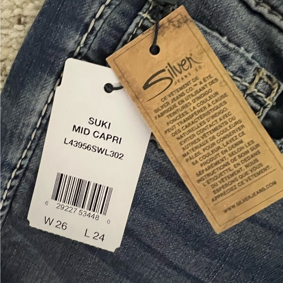 Silver Jean‎ mid capris SUKI NEW NWT 26/24 - Picture 4 of 8